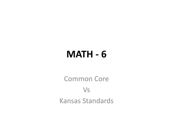 MATH - 6