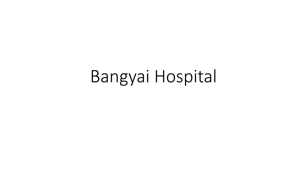 bangyai hospital