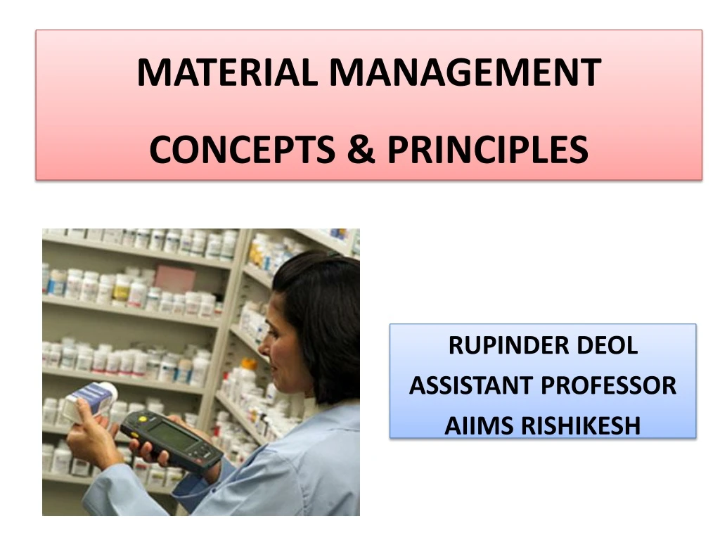 material management concepts principles