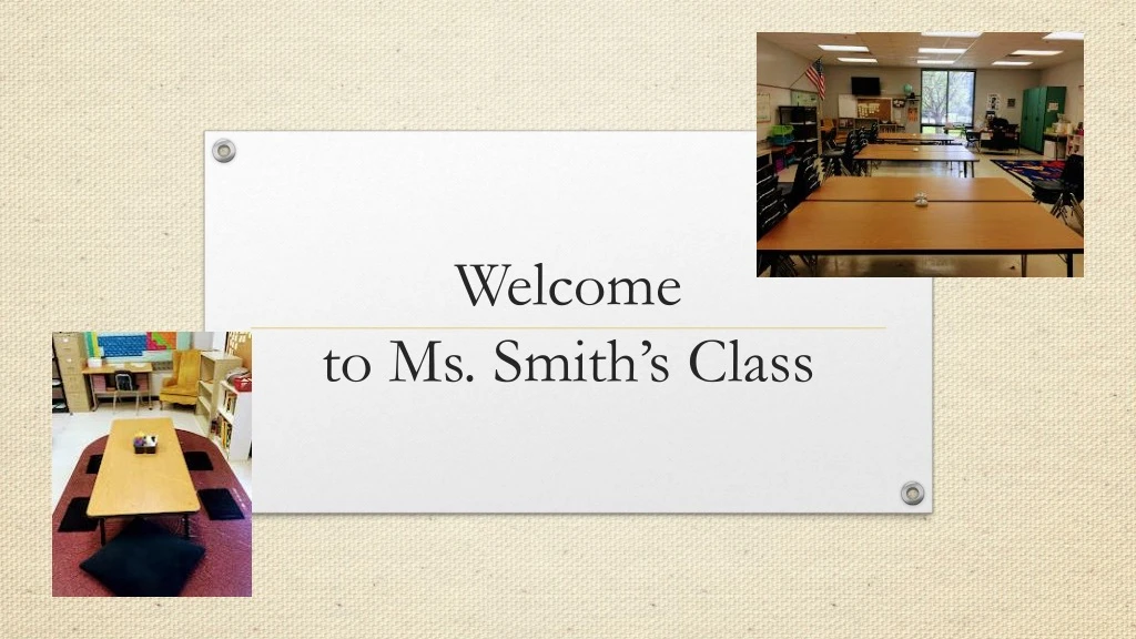 welcome to ms smith s class