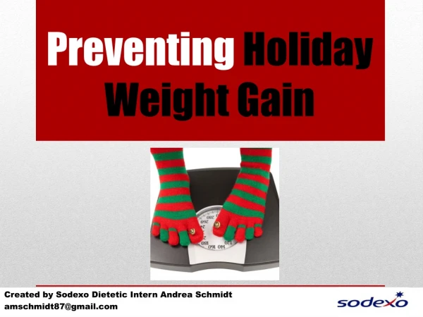 Preventing Holiday Weight Gain