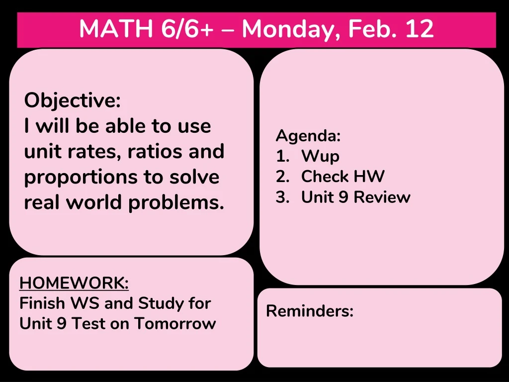 math 6 6 monday feb 12