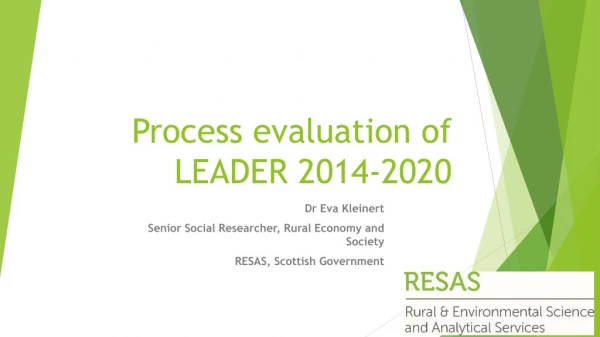 Process evaluation of LEADER 2014-2020