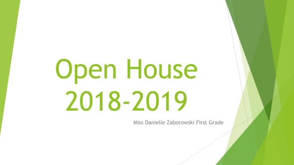 Open House 2018-2019