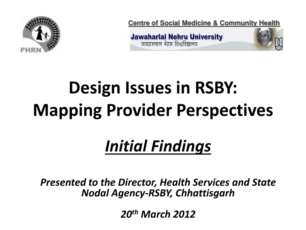 design issues in rsby mapping provider perspectives