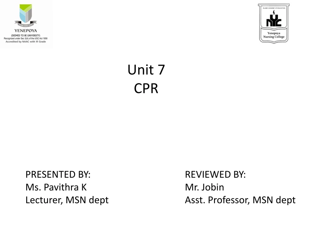 unit 7 cpr