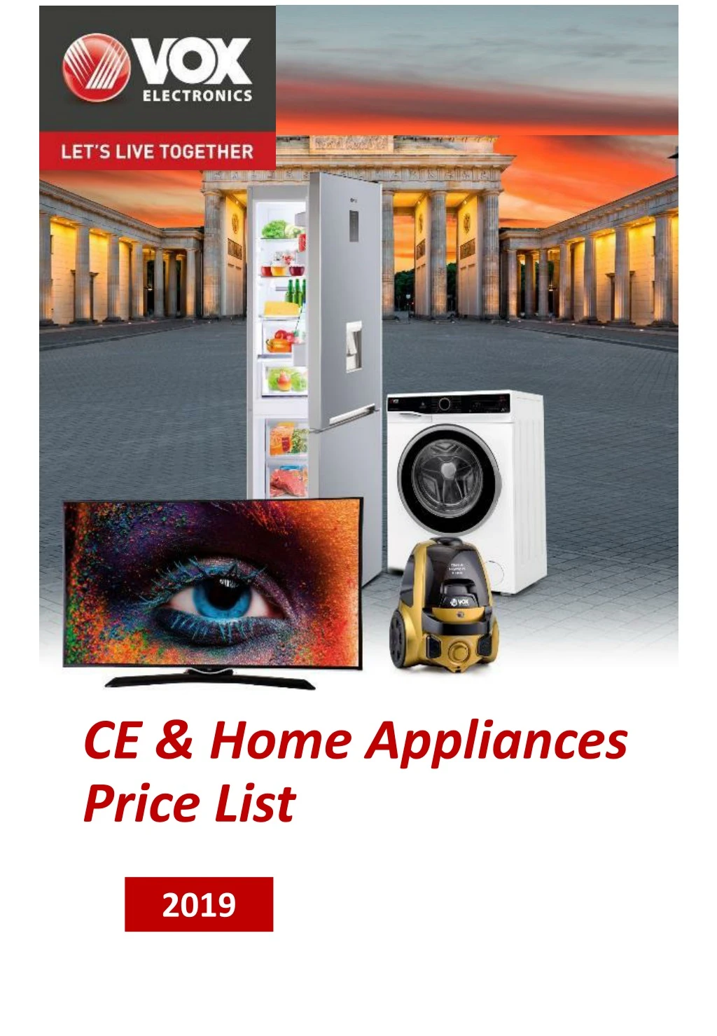 ce home appliances price list