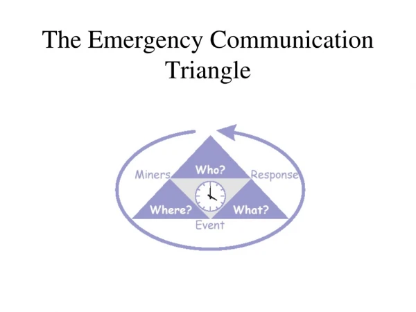 The Emergency Communication Triangle