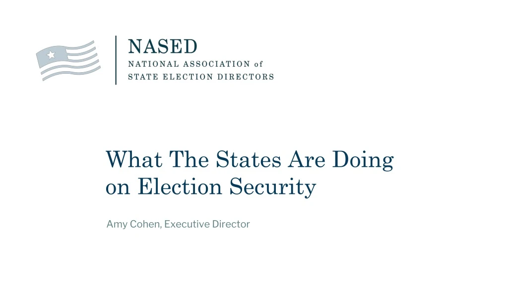 what the states are doing on election security