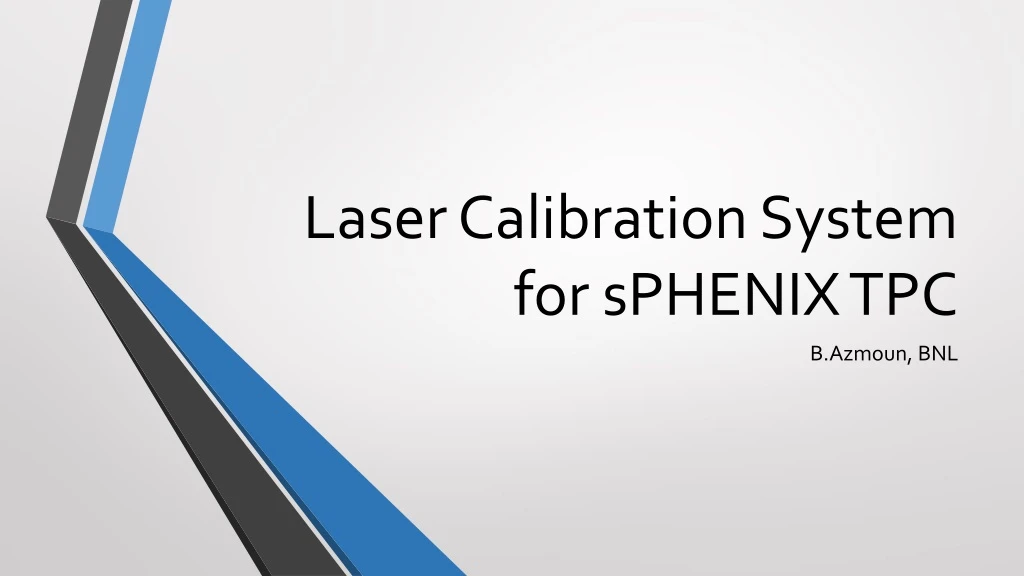 laser calibration system for sphenix tpc