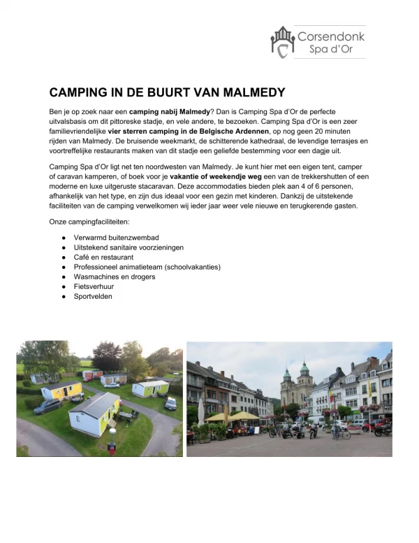 camping in de buurt van malmedy