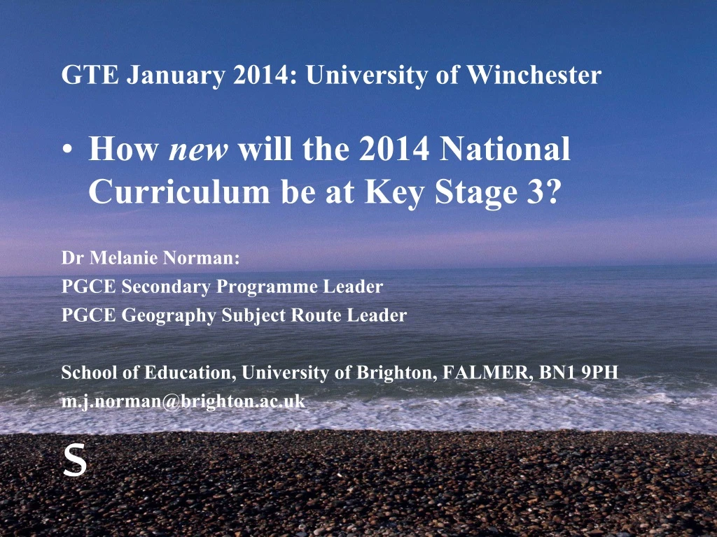 gte january 2014 university of winchester