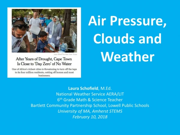 Air Pressure, Clouds and Weather