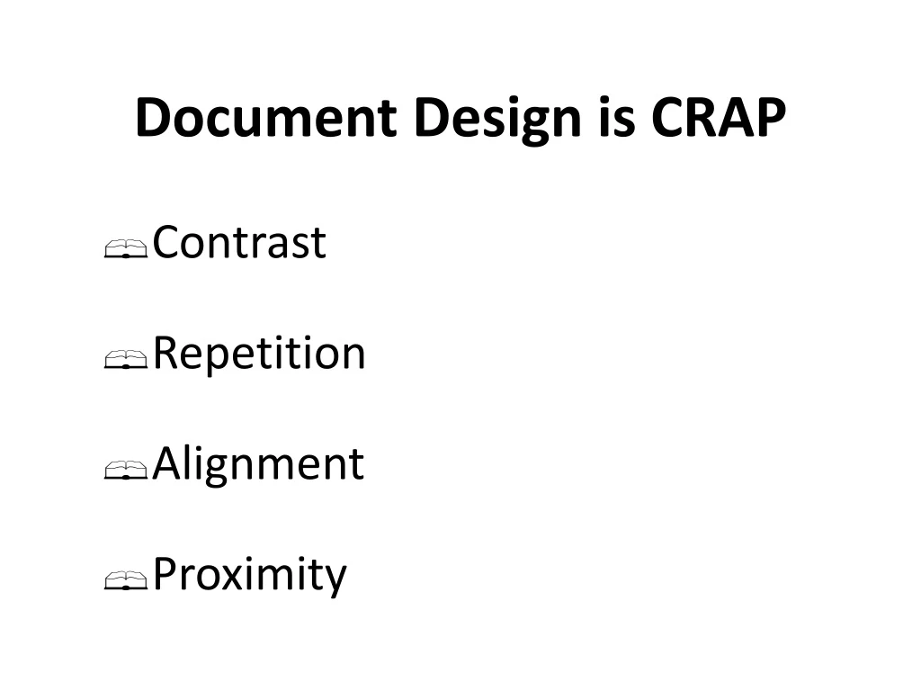 document design is crap