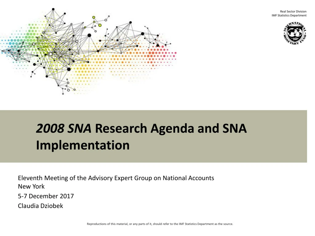 2008 sna research agenda and sna implementation