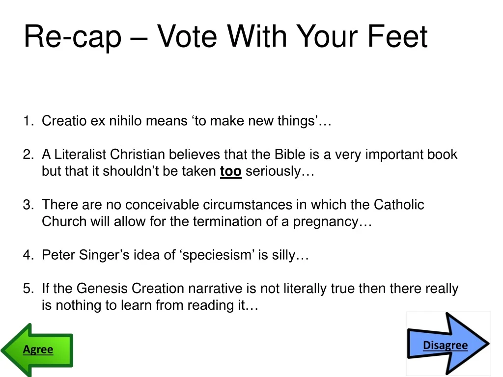 re cap vote with your feet