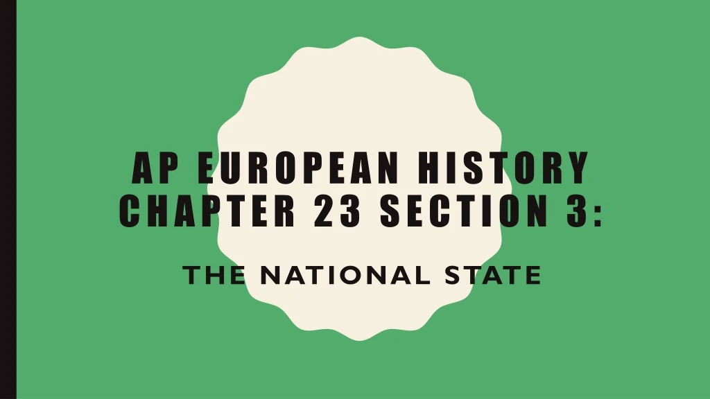 ap european history chapter 23 section 3