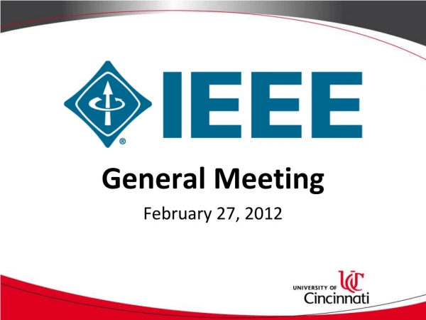General Meeting February 27, 2012