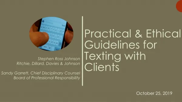 Practical &amp; Ethical Guidelines for Texting with Clients