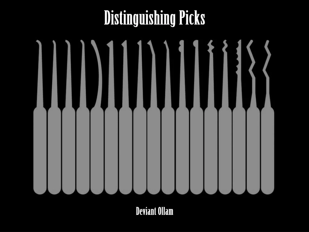 distinguishing picks