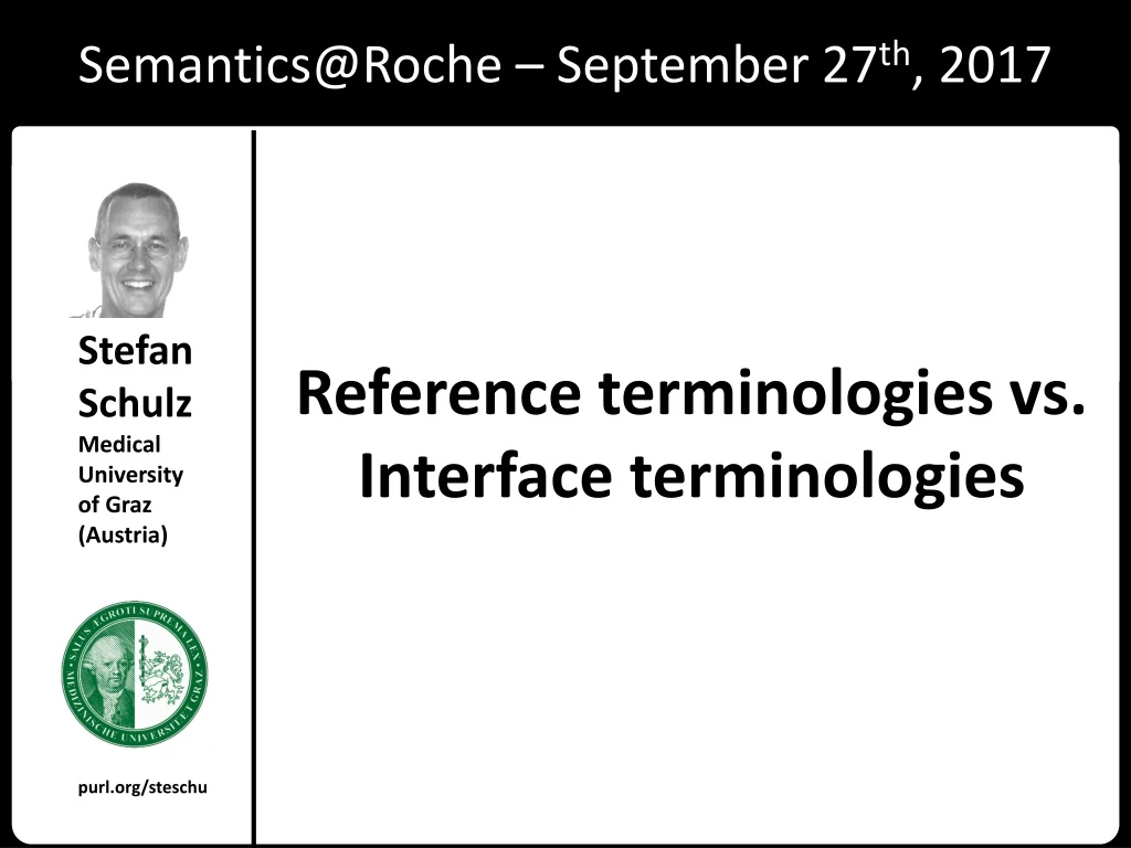 reference terminologies vs interface terminologies