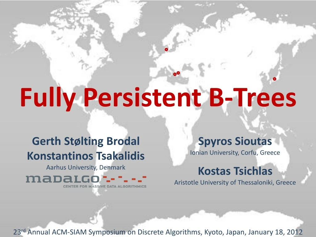 fully persistent b trees