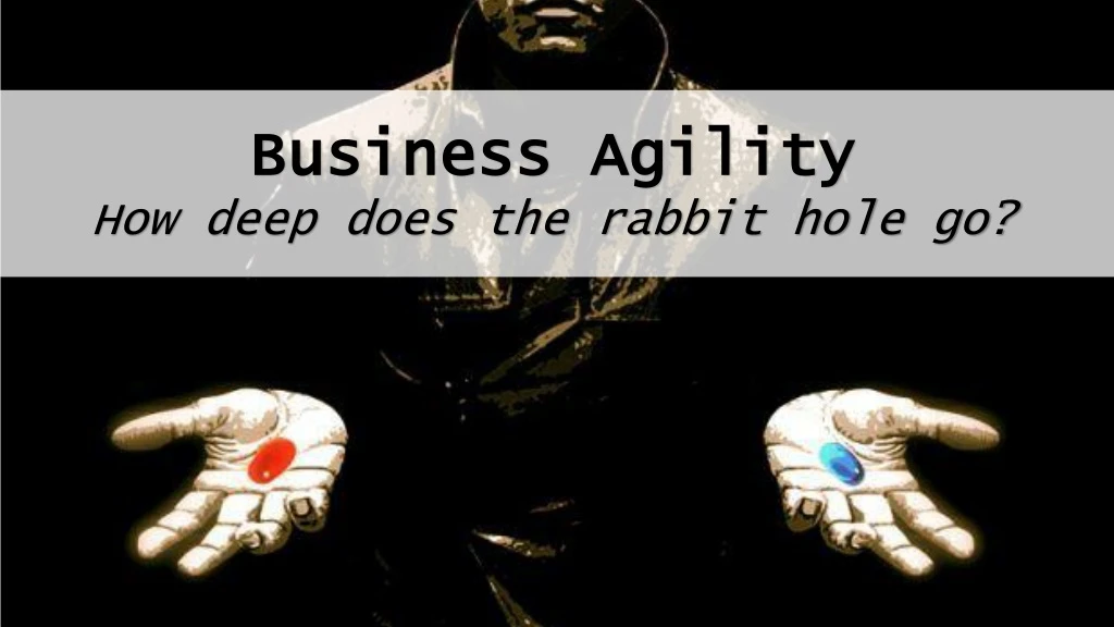 business agility how deep does the rabbit hole go