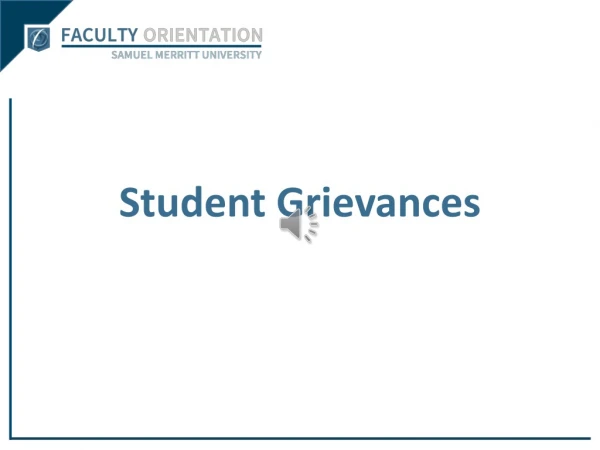 Student Grievances
