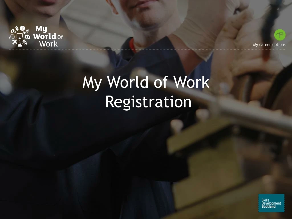 my world of work registration