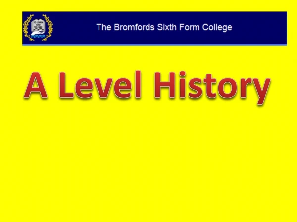 A Level History