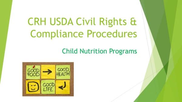 CRH USDA Civil Rights &amp; Compliance Procedures