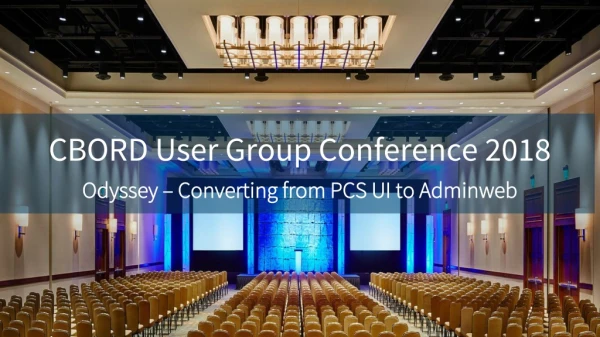 CBORD User Group Conference 2018