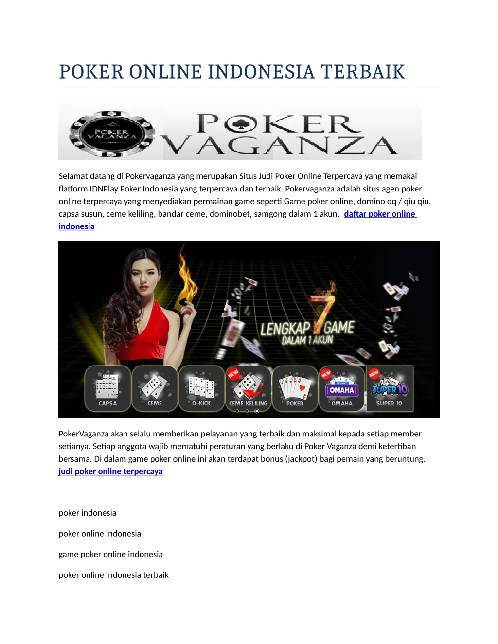poker online indonesia terbaik