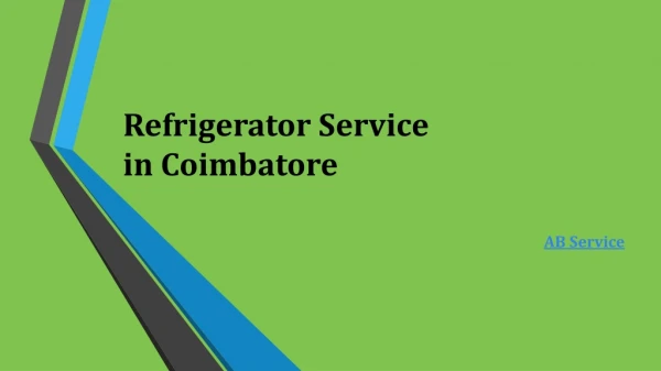 refrigerator service in coimbatore