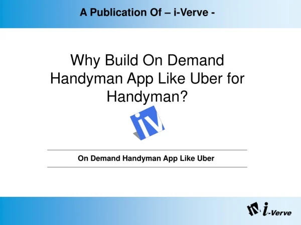 Build on demand handyman app