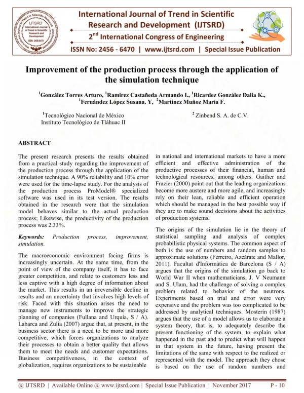 international research 2 nd international