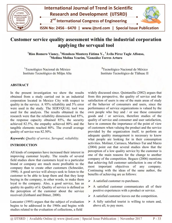 international research 2 nd international