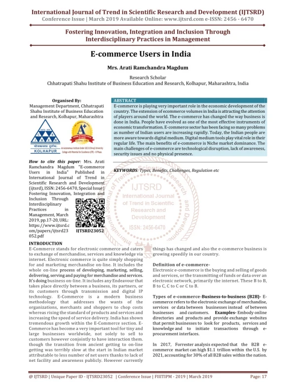 international journal of trend in scientific