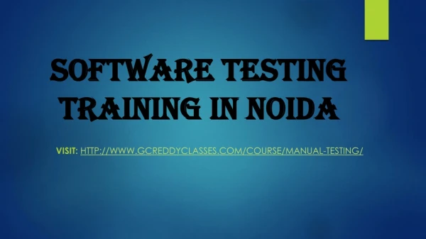 software testing training in noida