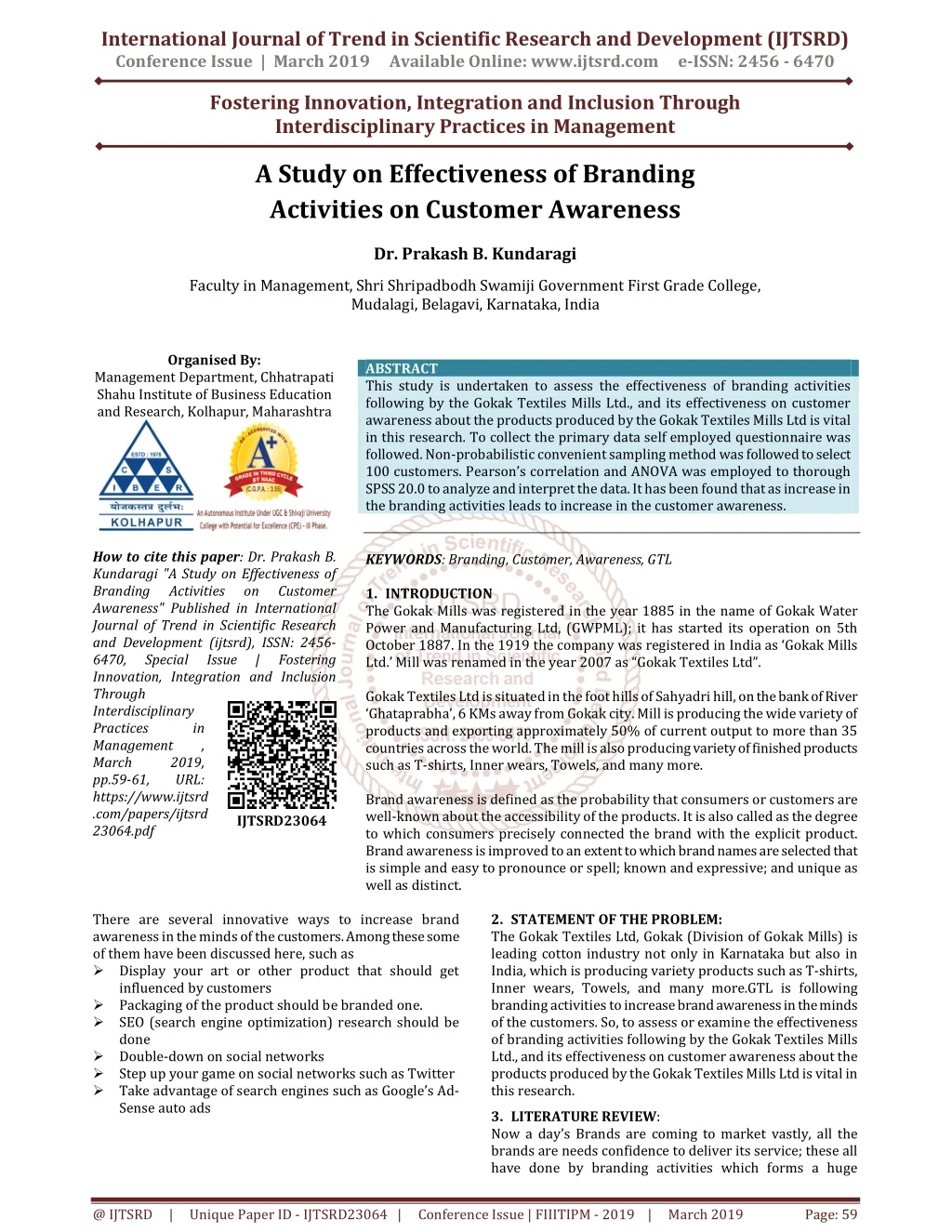 international journal of trend in scientific