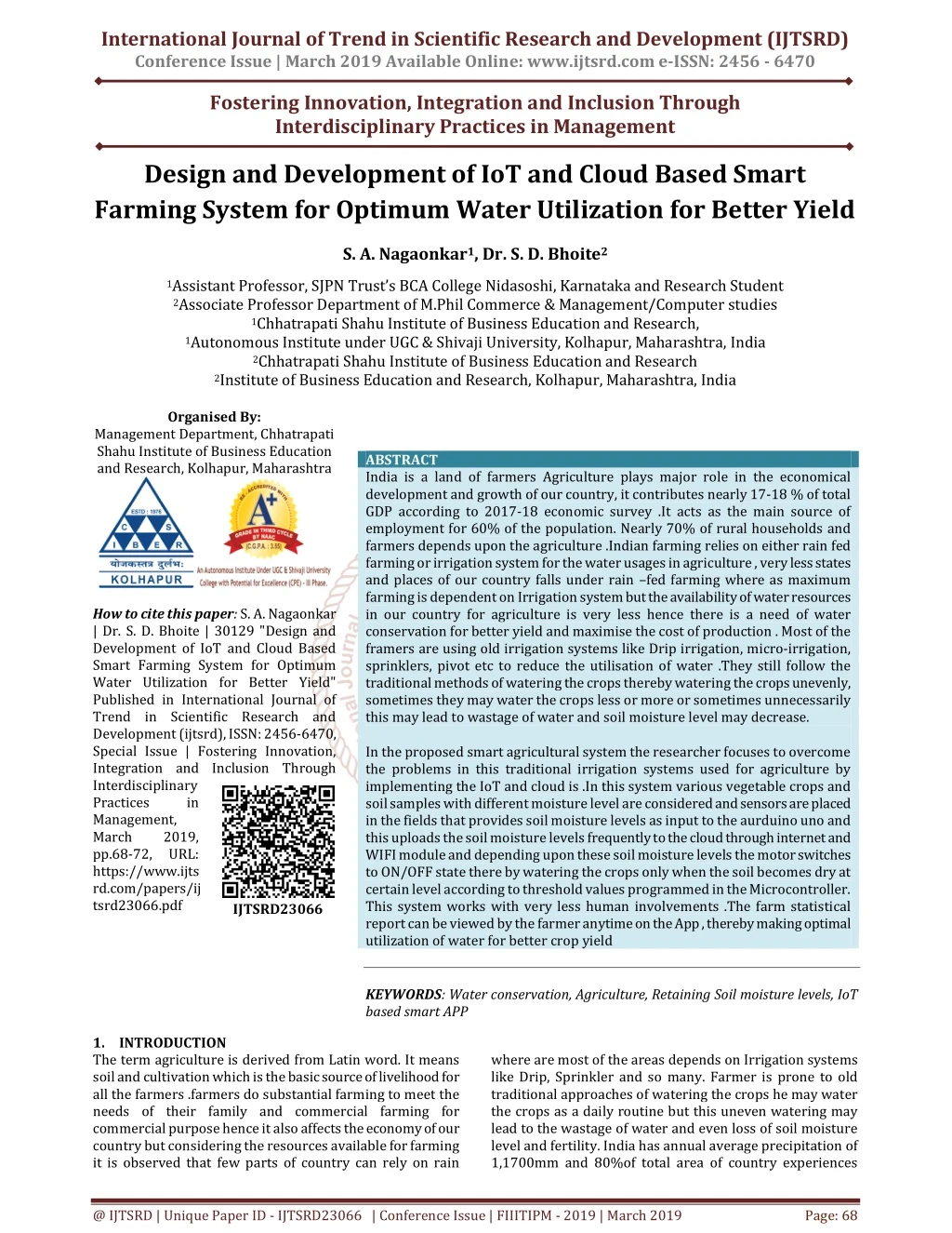 international journal of trend in scientific