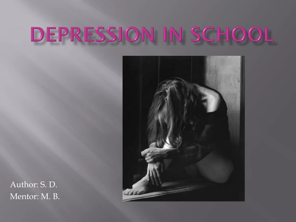 depression in school