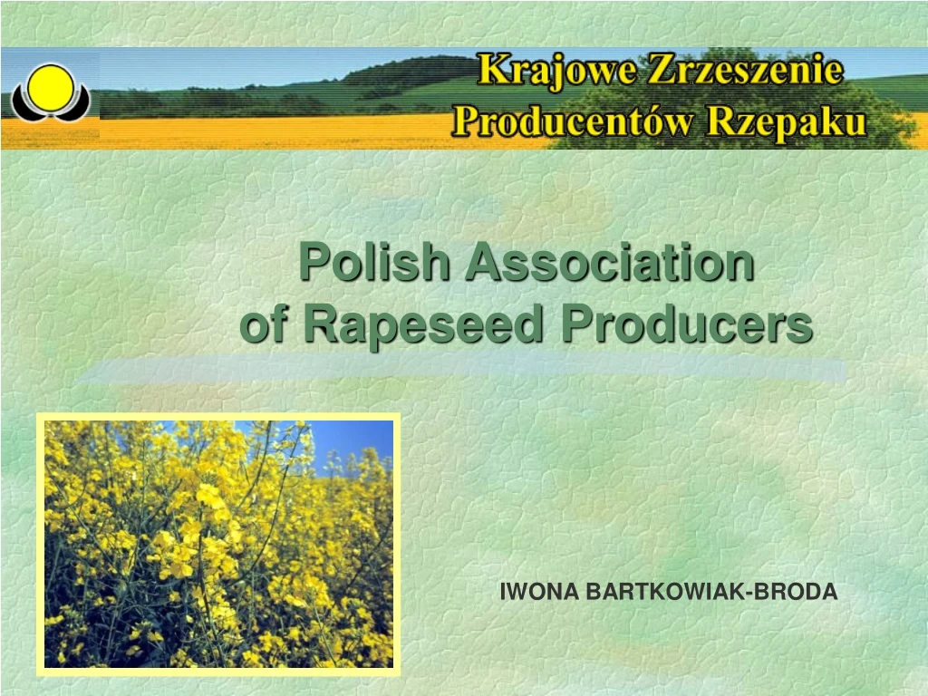 polish association of rapeseed producers