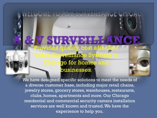 Commercial and Residential security camera installation