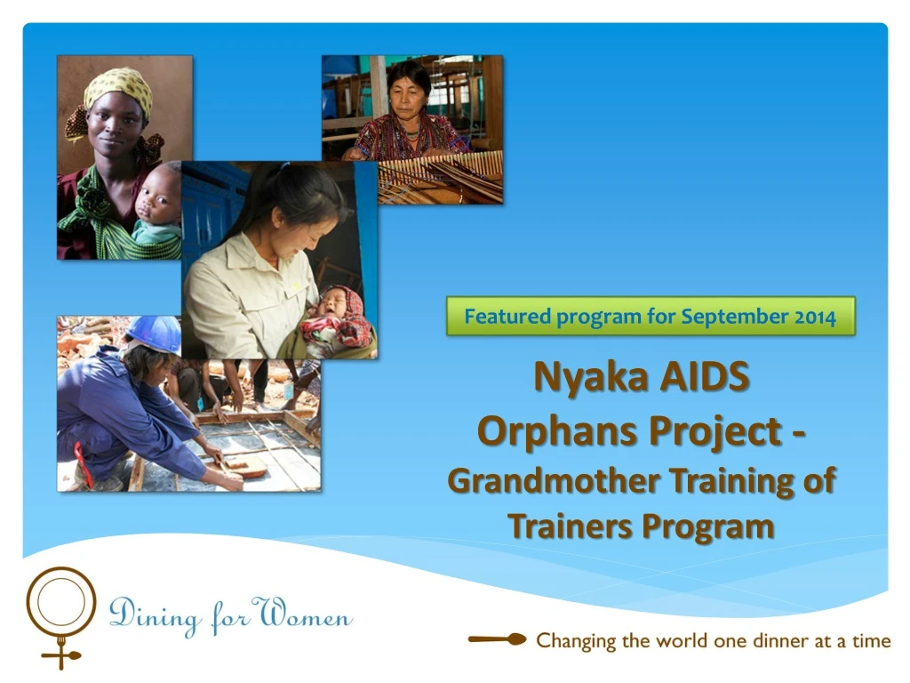nyaka aids orphans project grandmother training of trainers program