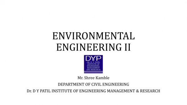 ENVIRONMENTAL ENGINEERING II