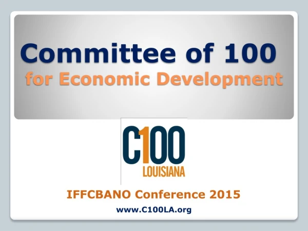 Committee of 100 for Economic Development