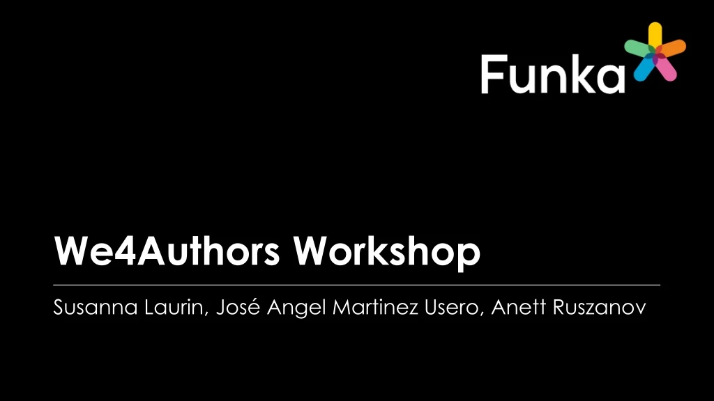 we4authors workshop