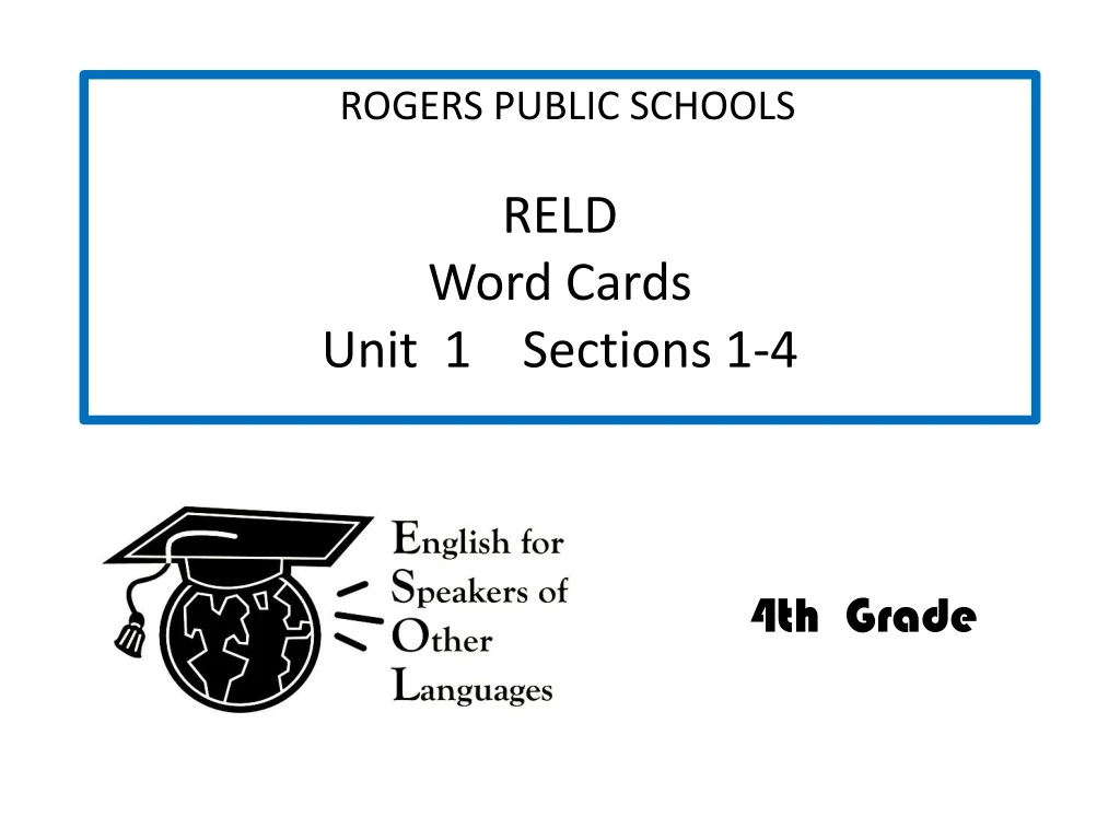 reld word cards unit 1 sections 1 4