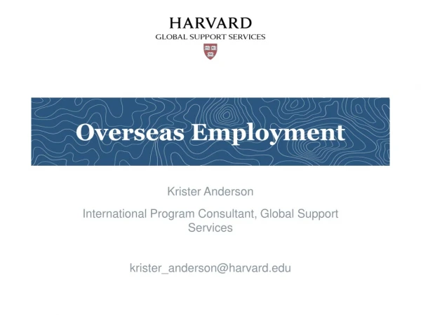 Overseas Employment